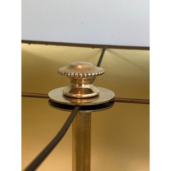 Image 1 of Paar alte Messinglampen, Frankreich 1940er Jahre