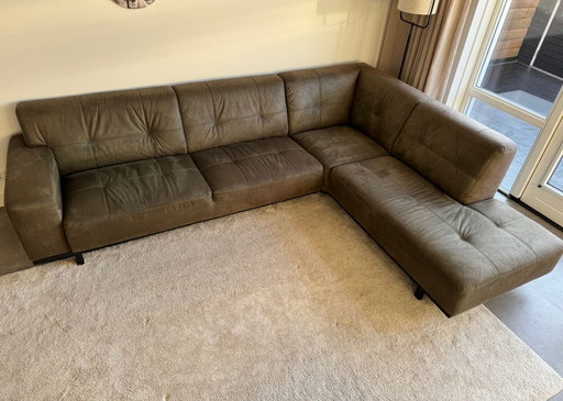 Sofa Mikrofaser Leder Olivgrün