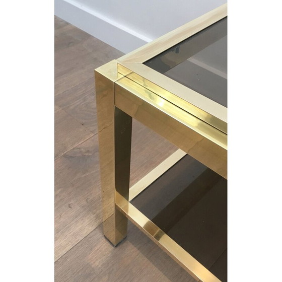 Image 1 of Paar Sofaköpfe aus Messing und Glas, 1970