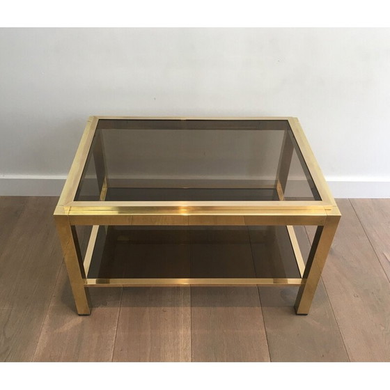 Image 1 of Paar Sofaköpfe aus Messing und Glas, 1970