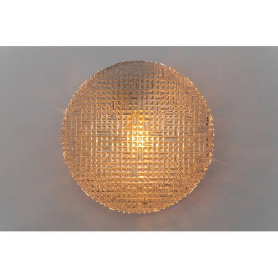 Image 1 of Vintage Flush Mount Klarglas Deckenleuchte, Deutschland 1960