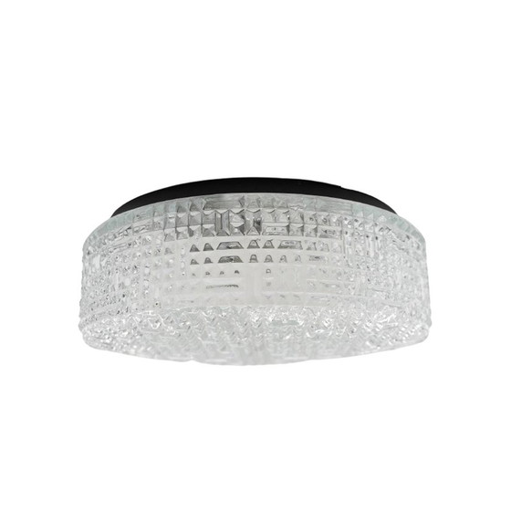 Image 1 of Vintage Flush Mount Klarglas Deckenleuchte, Deutschland 1960
