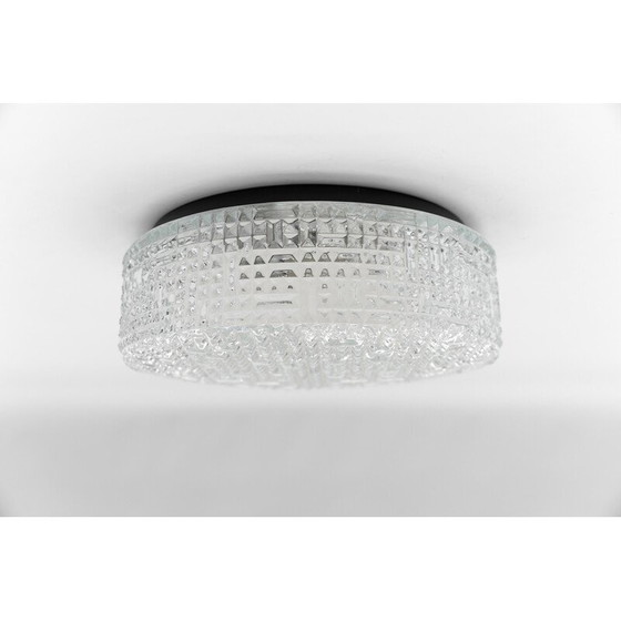 Image 1 of Vintage Flush Mount Klarglas Deckenleuchte, Deutschland 1960