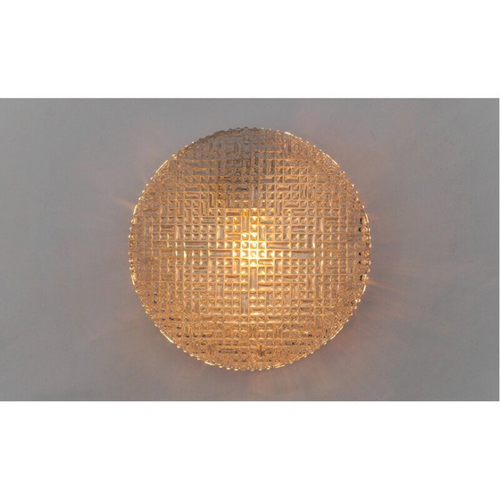 Image 1 of Vintage Flush Mount Klarglas Deckenleuchte, Deutschland 1960