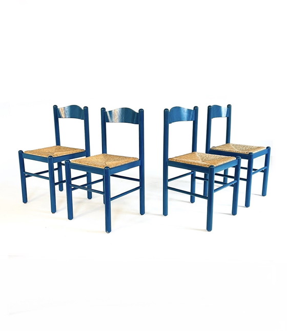 Image 1 of 4X Vintage Rush Esszimmerstuhl '70s