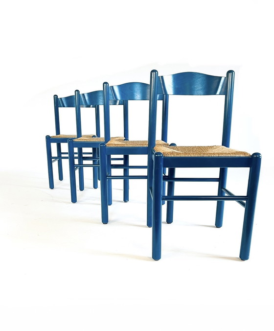 Image 1 of 4X Vintage Rush Esszimmerstuhl '70s