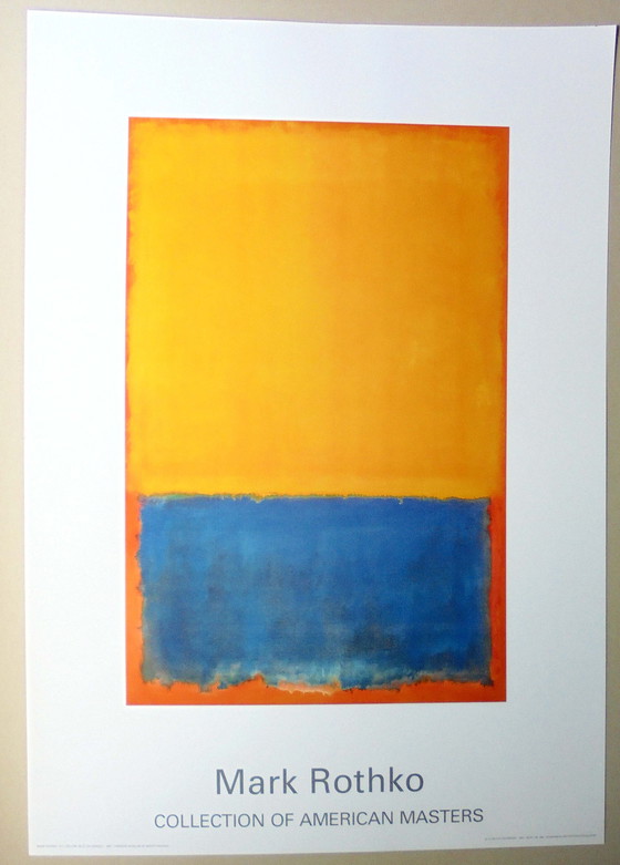 Image 1 of Mark Rothko - Gelb, Blau und Orange 1955 - Offsetlitho - Achenbach Art Edition 1997