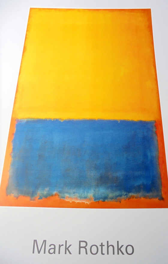 Image 1 of Mark Rothko - Gelb, Blau und Orange 1955 - Offsetlitho - Achenbach Art Edition 1997