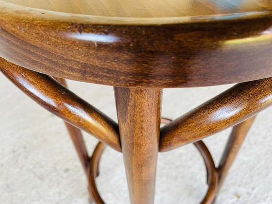 Image 1 of Vintage Bugholz Barhocker Thonet Stil