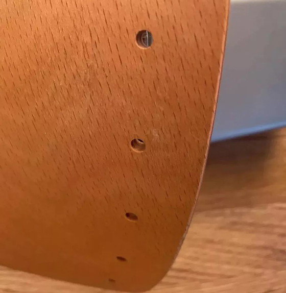 Image 1 of 2X Vintage Holz Und Metall Wandleuchten, Frankreich 1980