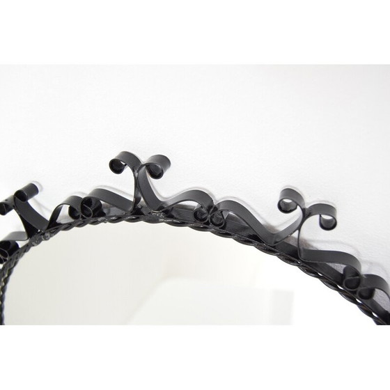 Image 1 of Vintage Metall Wandspiegel, Tschechoslowakei 1960er Jahre