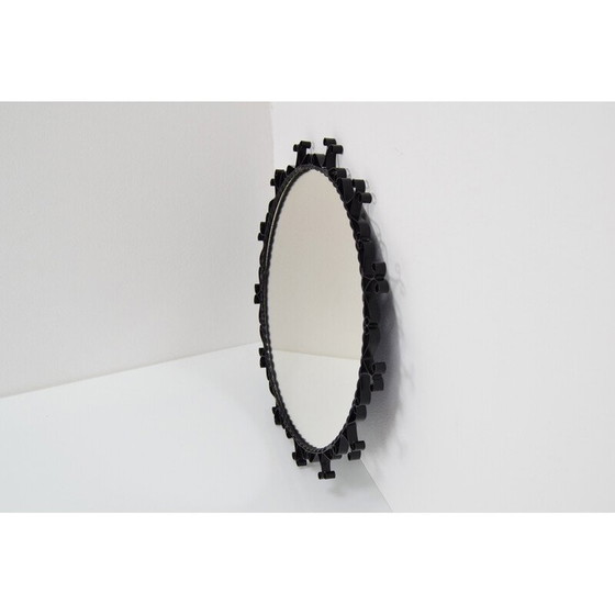 Image 1 of Vintage Metall Wandspiegel, Tschechoslowakei 1960er Jahre