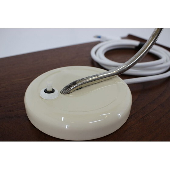 Image 1 of Vintage Art Deco Glas und Metall Lampe, Tschechoslowakei 1930