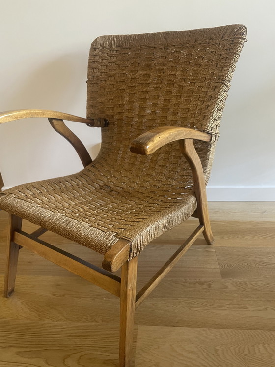 Image 1 of Dutch Design Rope Lounge Chair