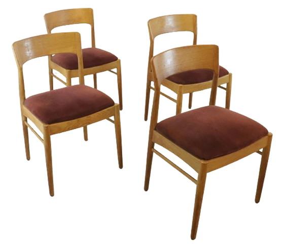 Image 1 of 4x Korup Stolle Esszimmerstuhl von Henning Kjaernulf