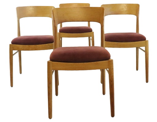 4x Korup Stolle Esszimmerstuhl von Henning Kjaernulf