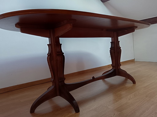 Ovaler Esstisch, Nussbaum, Expozione Mobili Cantu, (La Permanente) 1940er Jahre