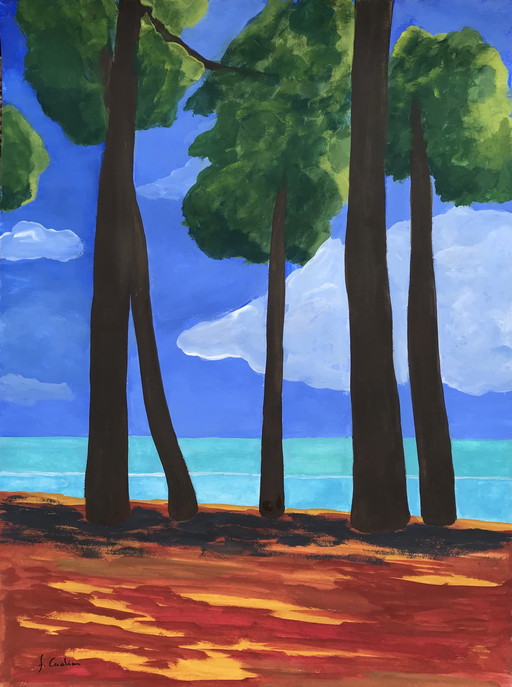 Frédéric Cadiou - Avenue du Cap Coz Gouache