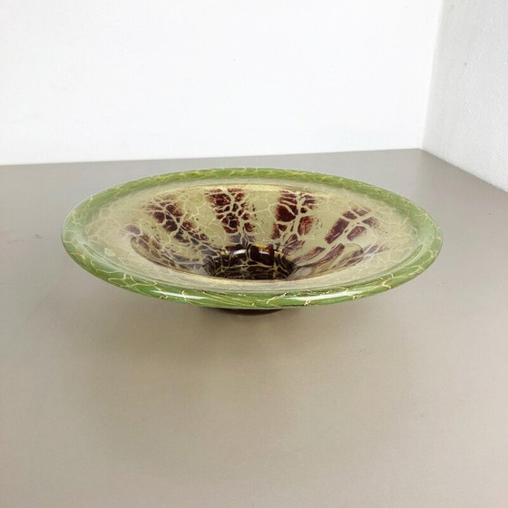 Image 1 of Alte deutsche Glasschale im Bauhaus Art Deco von Karl Wiedmann für WMF Ikora, 1930