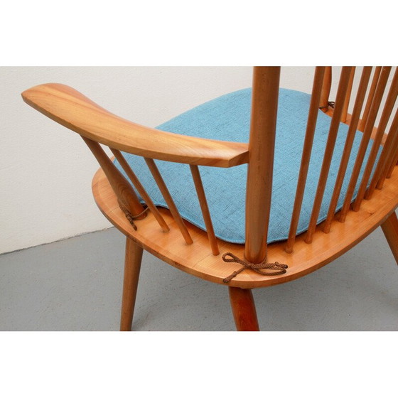 Image 1 of Sessel aus massiver Kirsche von Albert Haberer für Fleiner, Deutschland 1950