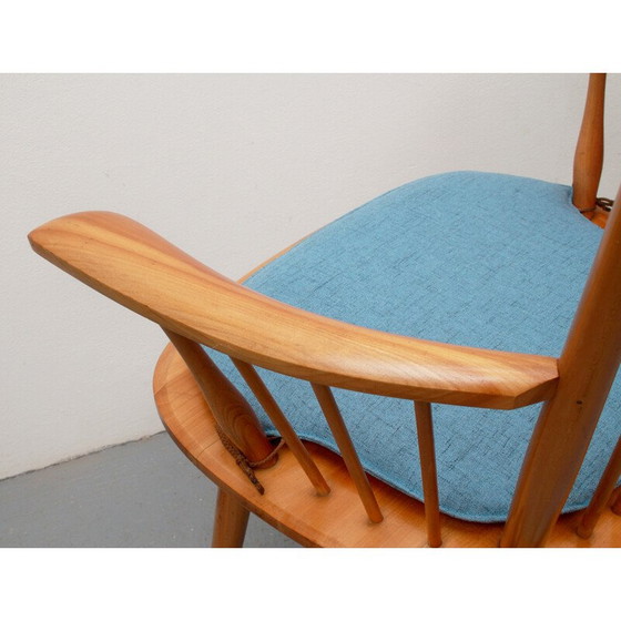 Image 1 of Sessel aus massiver Kirsche von Albert Haberer für Fleiner, Deutschland 1950