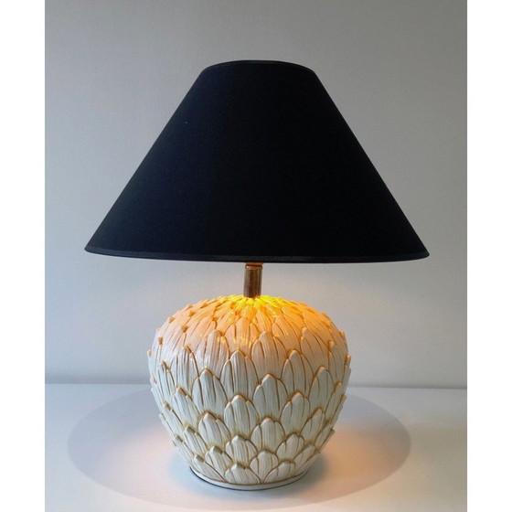 Image 1 of Vintage Keramik Artischockenlampe, 1970