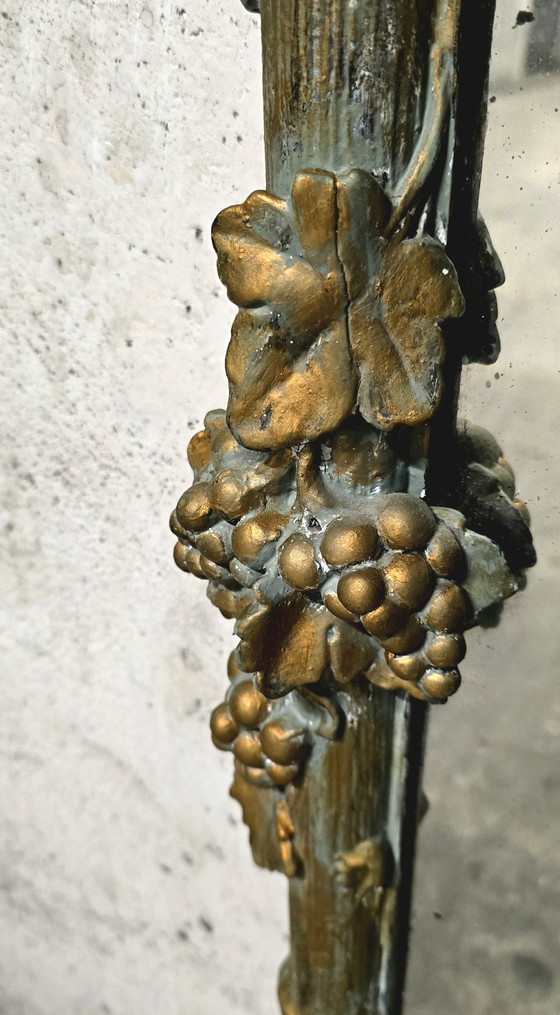 Image 1 of Großer Spiegel Holz Und Stuck Patiniert - Floral Epoche 1900