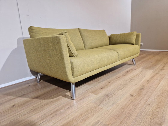 Image 1 of Design On Stock Byen - 2.5-Sitzer Sofa - Grün - Gelb - Stoff