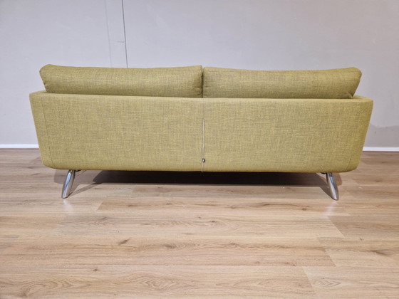 Image 1 of Design On Stock Byen - 2.5-Sitzer Sofa - Grün - Gelb - Stoff