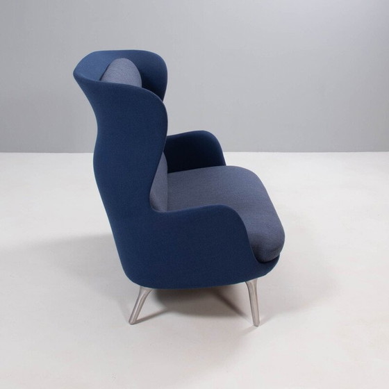 Image 1 of Blaues und graues RO-Sofa, Vintage, von Jaime Hayon für Fritz Hansen, Dänemark