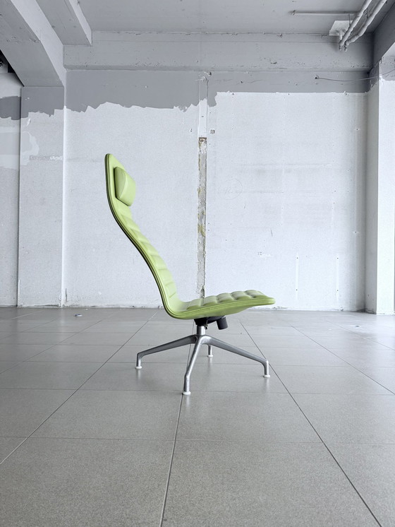 Image 1 of Cappellini Lotus Leder-Drehstuhl von Jasper Morrison