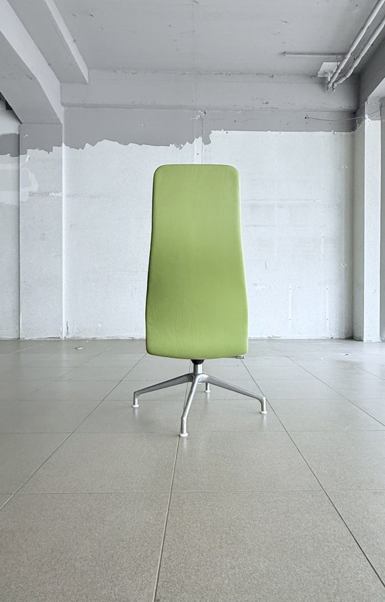 Image 1 of Cappellini Lotus Leder-Drehstuhl von Jasper Morrison