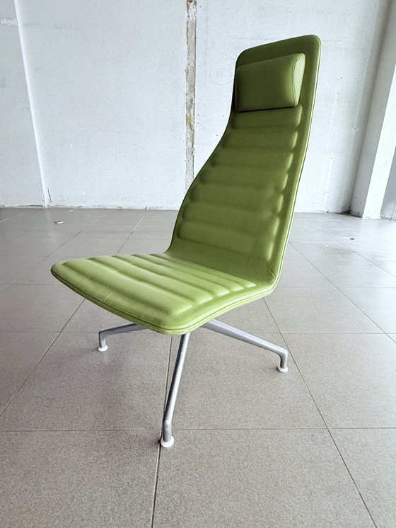 Image 1 of Cappellini Lotus Leder-Drehstuhl von Jasper Morrison