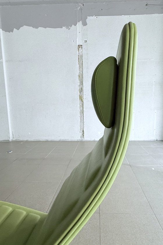 Image 1 of Cappellini Lotus Leder-Drehstuhl von Jasper Morrison