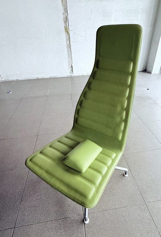 Image 1 of Cappellini Lotus Leder-Drehstuhl von Jasper Morrison