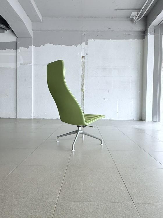 Image 1 of Cappellini Lotus Leder-Drehstuhl von Jasper Morrison