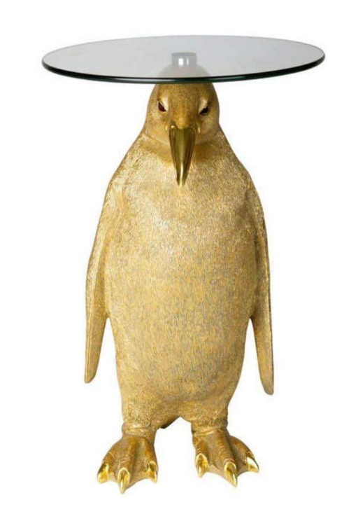 Polystone Art Pinguin-Beistelltisch