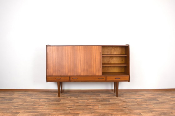 Image 1 of Mid Century Dänisches Teakholz-Highboard, 1960er Jahre.