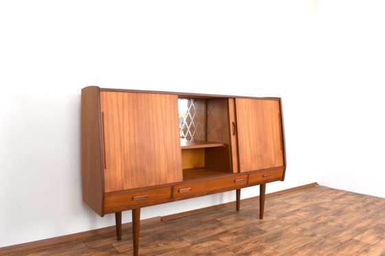 Image 1 of Mid Century Dänisches Teakholz-Highboard, 1960er Jahre.