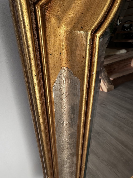 Image 1 of Spiegelfacettenschliff goldfarben