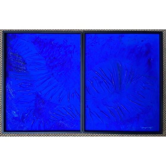 Image 1 of Vintage Acryl auf Leinwand von Coussot Bex, 2021