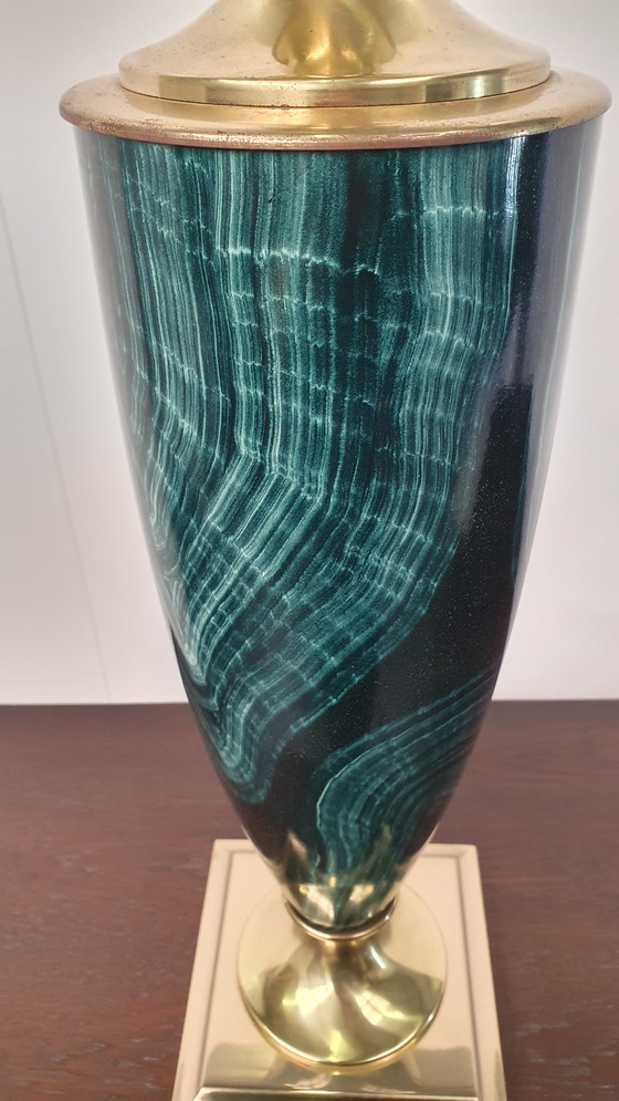 Image 1 of Maison Le Dauphin Frankreich Messing Marmor 70er Jahre Hollywood Regency