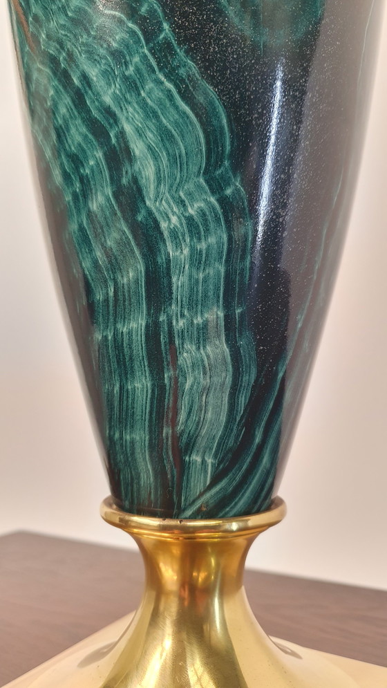 Image 1 of Maison Le Dauphin Frankreich Messing Marmor 70er Jahre Hollywood Regency