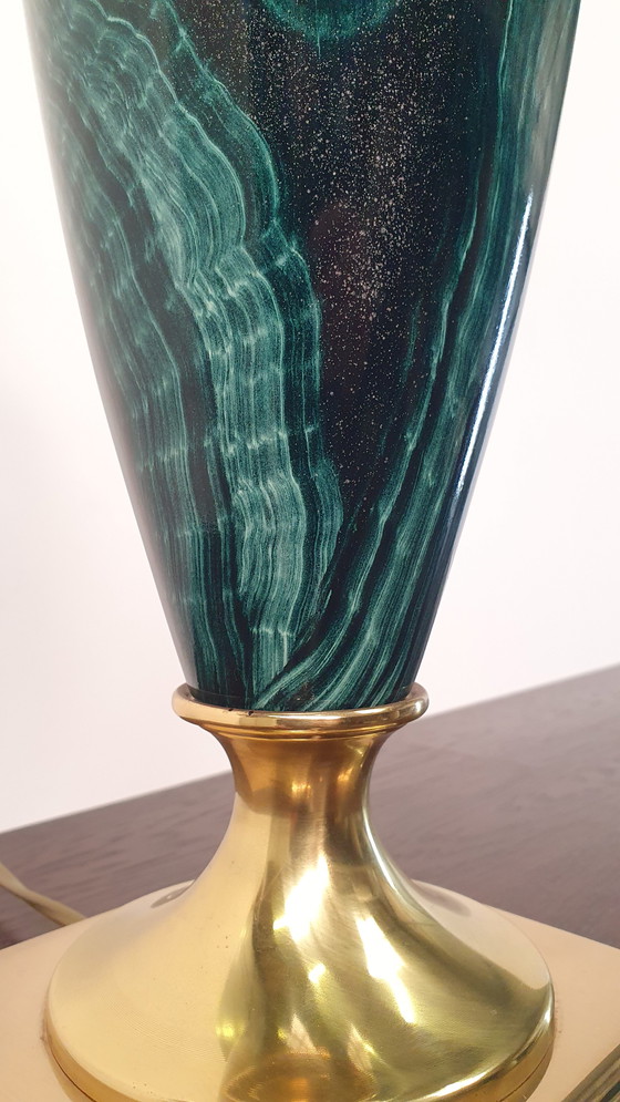 Image 1 of Maison Le Dauphin Frankreich Messing Marmor 70er Jahre Hollywood Regency