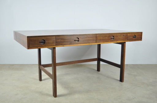 Peter Løvigen Nielsen / Mid Century Palisander Klappschreibtisch, 1960er Jahre Dänemark