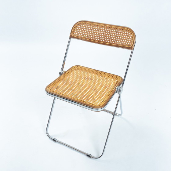 Image 1 of Giancarlo Piretti Anonima Castelli Plia Klappstühle, Gurtband, 8, Italien, 1967