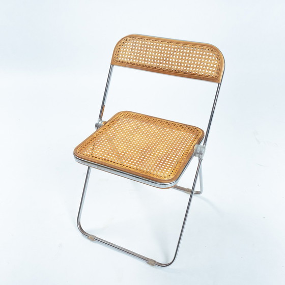 Image 1 of Giancarlo Piretti Anonima Castelli Plia Klappstühle, Gurtband, 8, Italien, 1967