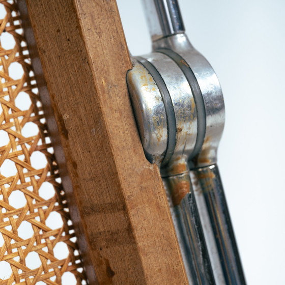 Image 1 of Giancarlo Piretti Anonima Castelli Plia Klappstühle, Gurtband, 8, Italien, 1967