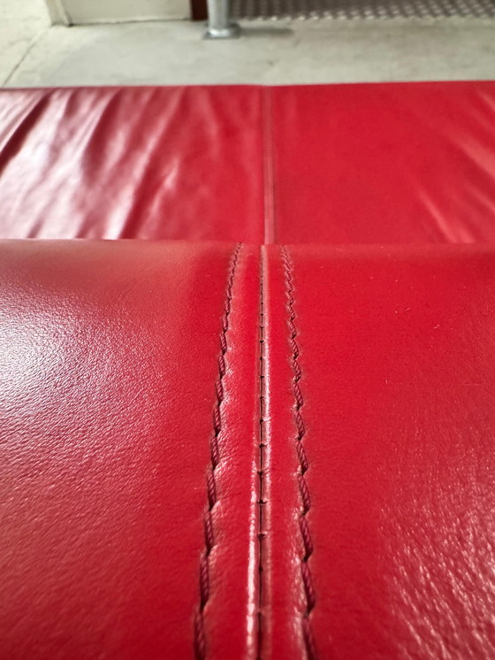 Image 1 of Gelderland 4800 3-Sitzer Sofa Rotes Leder