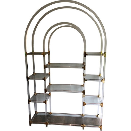 Vintage-Regal aus Plexiglas von Charles Hollis Jones, 1970